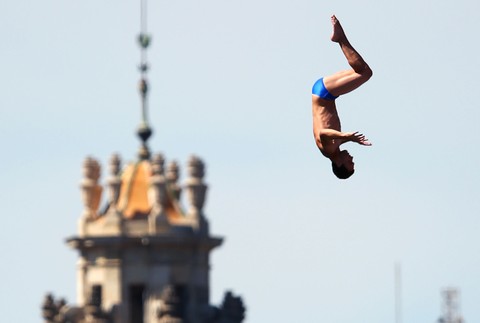 Michal Navrátil Čech skokan MS Barcelona Superman