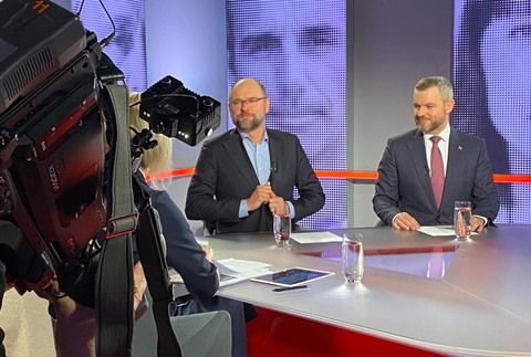 Na hrane Peter Pellegrini (Hlas-SD) a Richard Sulík (SaS)