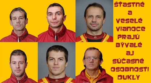 Šťastné a Veselé Vianoce prajú bývalé i súčasné osobnosti Dukly