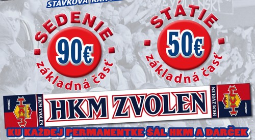 Šál a darček ku každej zakúpenej permanentke, sedenie za jednotnú cenu