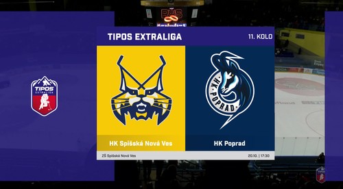 HK Spišská Nová Ves - HK Poprad 3:2 v 11. kole Tipos extraligy