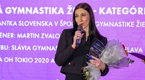 Galavečer Gymnasta roka patril juniorským medailistkám aj pani Kundrátovej