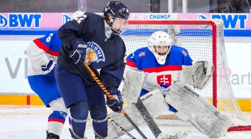Štvrťfinále MS U18 žien: Slovensko - Fínsko 0:2