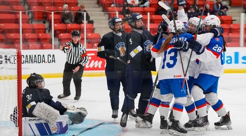 MS U18 ženy: Fínsko - Slovensko 2:5, Lopušanovej 4 góly