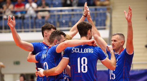 Slovenskí volejbalisti zdolali Lotyšsko a postúpili na ME 2026