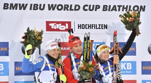 Mamička Kuzminová víťazkou stíhacích pretekov v Hochfilzene