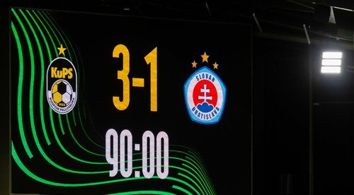 KuPS Kuopio - ŠK Slovan Bratislava 3:1