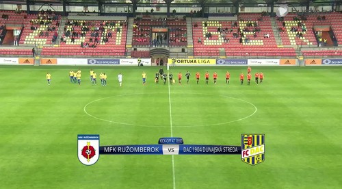 ZOSTRIH: MFK Ružomberok  - DAC Dunajská Streda 0:1