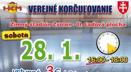V sobotu na verejné korčuľovanie aj Veľkú cenu Zvolena