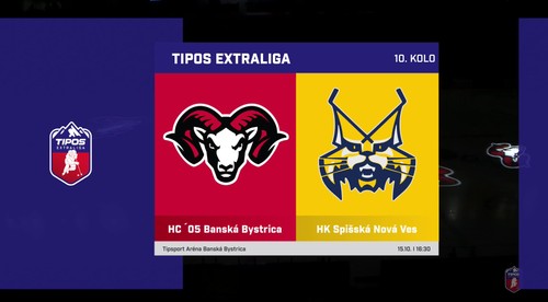 HC´ 05 Banská Bystrica – HK Spišská Nová Ves 1:0 v 10. kole Tipos extraligy