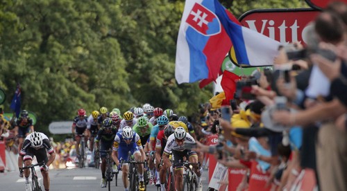 Peter Sagan po rýchlostnej prémii stiahol náskok Kittela na 12 bodov