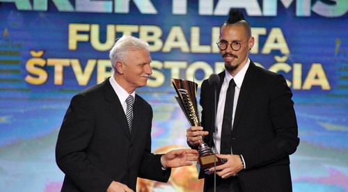 Marek Hamšík najlepším hráčom SR za rok 2017 i štvrťstoročia