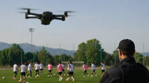 Neznámy dron narušil prípravu futbalistov. Nasledoval okamžitý zásah armády
