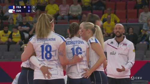Francúzsko - Slovensko 3:0 v úvodnom zápase ME 2026 vo volejbale žien