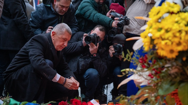 Andreja Babiša privítal na Národní tříde pískot a výkriky Hanba či ŠTB