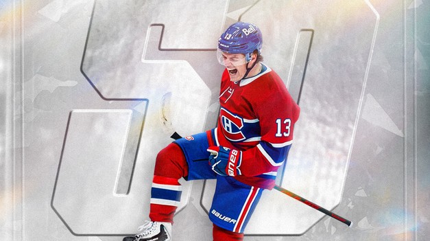 CAUFIELD strelil jubilejný 50. gól, Habs na tento rekord čakali 36 rokov