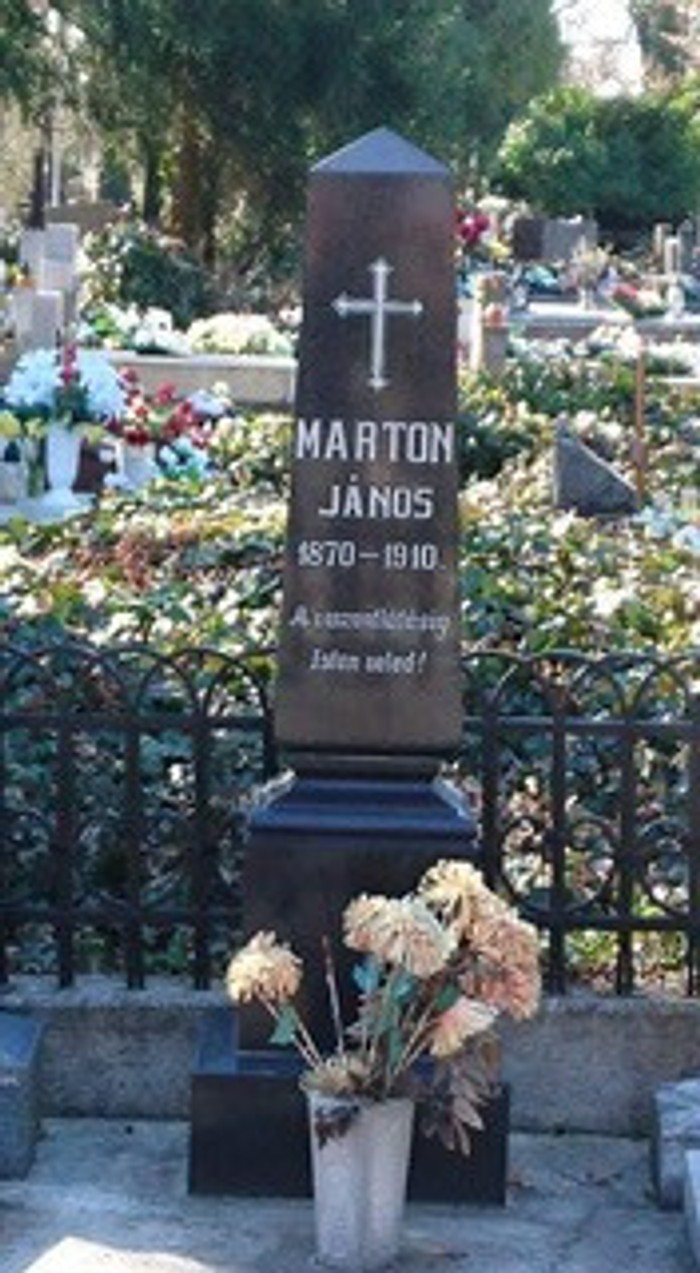 1890 - Janos Marton pomnik