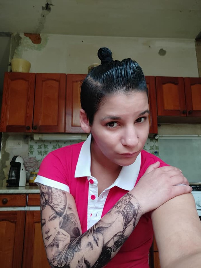 Gyöngyi Bodišová a jej tetovanie