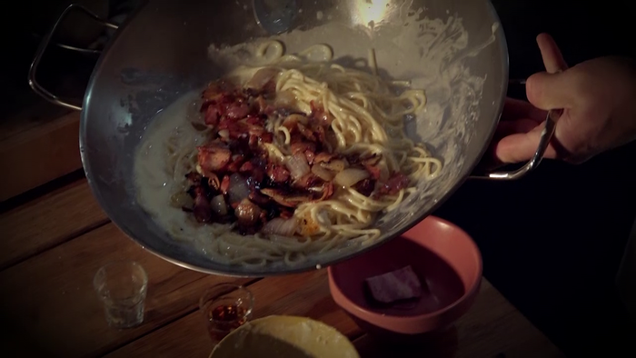 Uhorčík - Zbojnícke recepty - Špagety Bryndzonára