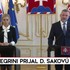 Tlačová beseda prezidenta Petra Pellegriniho po prijatí ministerky Denisy Sakovej