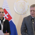 Tlačová beseda premiéra Fica a ministerky Sakovej o situácii s ropou