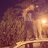 Vandali si v Trnave zapózovali na policajnom aute. Zostala po nich poškodená strecha