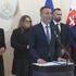 Tlačová beseda ministrov Druckera a Sakovej po rokovaní vlády