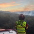 FOTO: Les pri Trstíne pohltili plamene. Na pomoc povolali aj vrtuľník