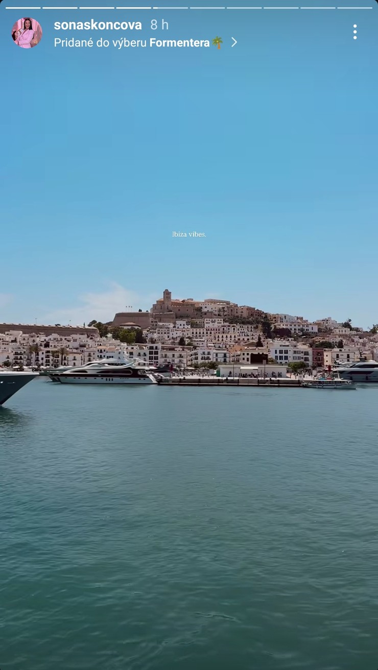 Soňa Skoncová na dovolenke s rodinkou