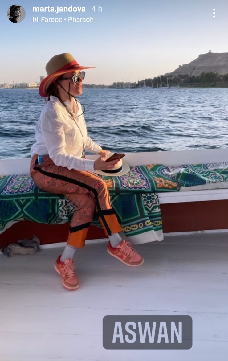 Marta Jandová v Egypte