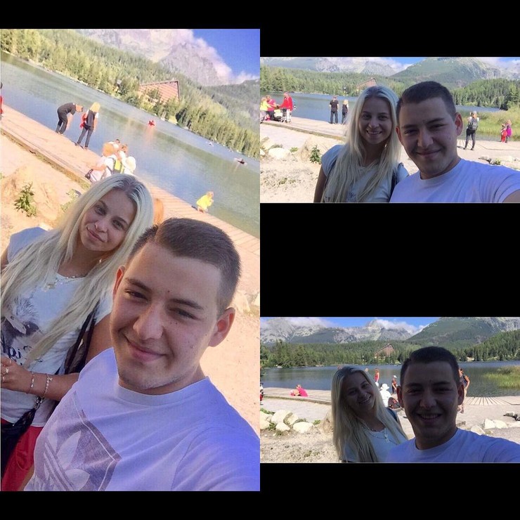 Dávid Habo so svojou priateľkou Renátou