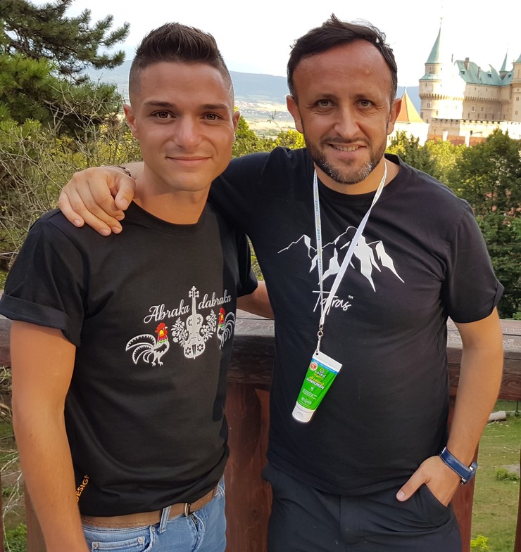 Nakrúcanie klipu k duetu Ondreja Kandráča a Davida Keya - Abraka Dabraka