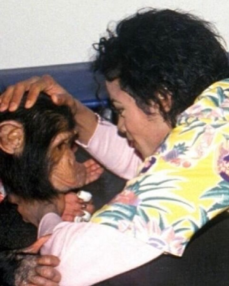 Michael Jackson so svojím šimpanzom (5)