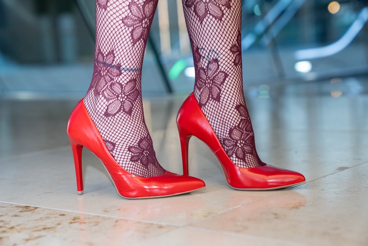 Nákupné maniačky téma 50 odtieňov červenej - Aneta