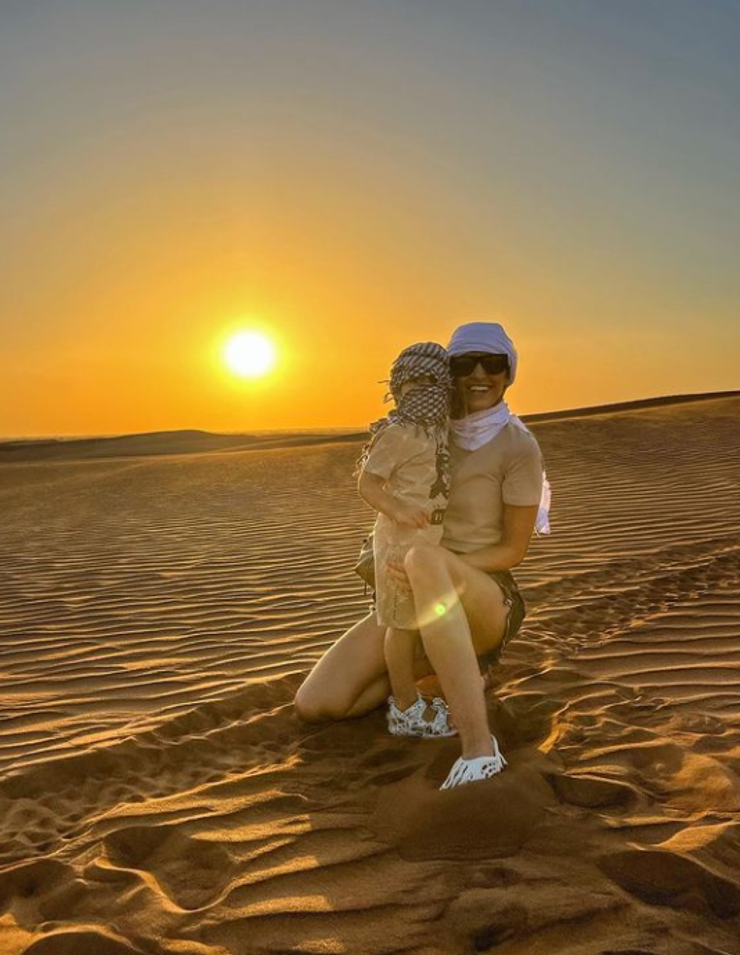 Jasmina Alagič a synček Sanel v Dubaji 