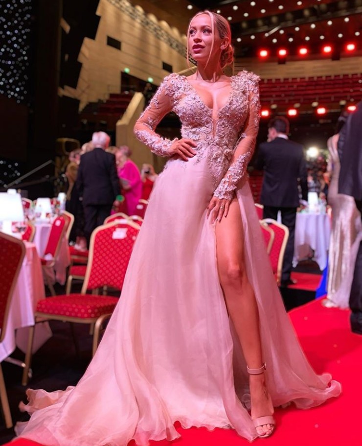 Dominika Mirgová na galavečeri OTO