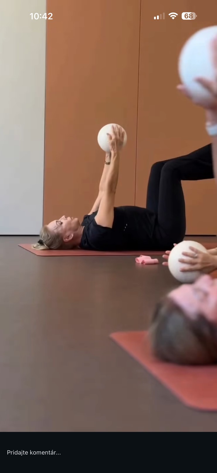 Zdena Studenková, legíny, cop, cvičenie