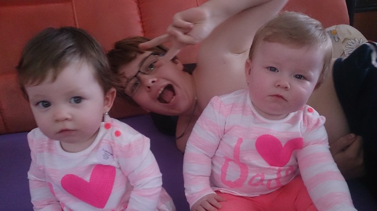 naše zlatička Natália a Nicol a veľký bráško Janko 