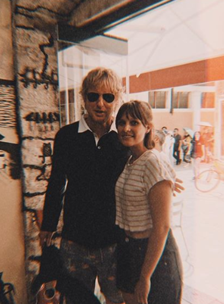 Owen Wilson s fanúšičkou