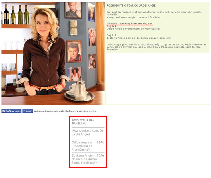 Angie: Ako hlasovať?