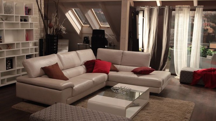 Nové podkrovie - obývačka