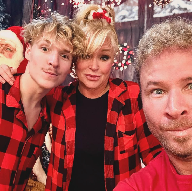 Brian Littrell s rodinou 