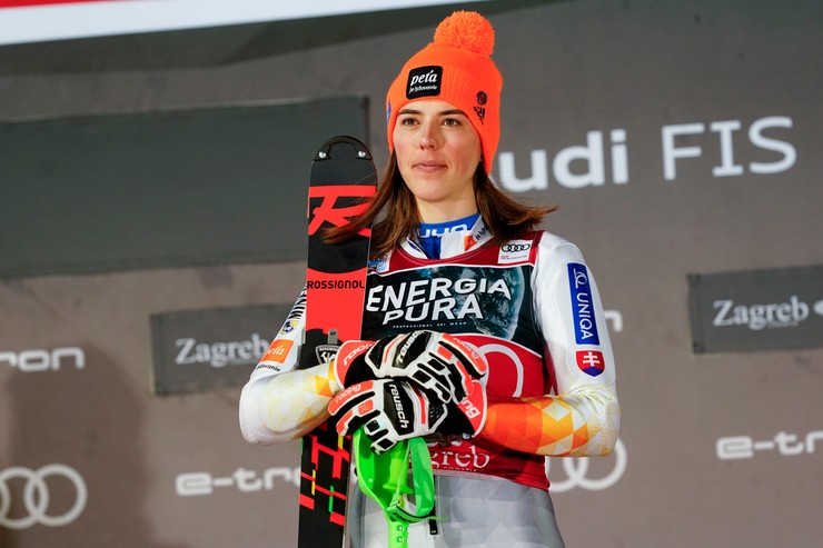 Petra Vlhova slalom Zahreb víťazstvo