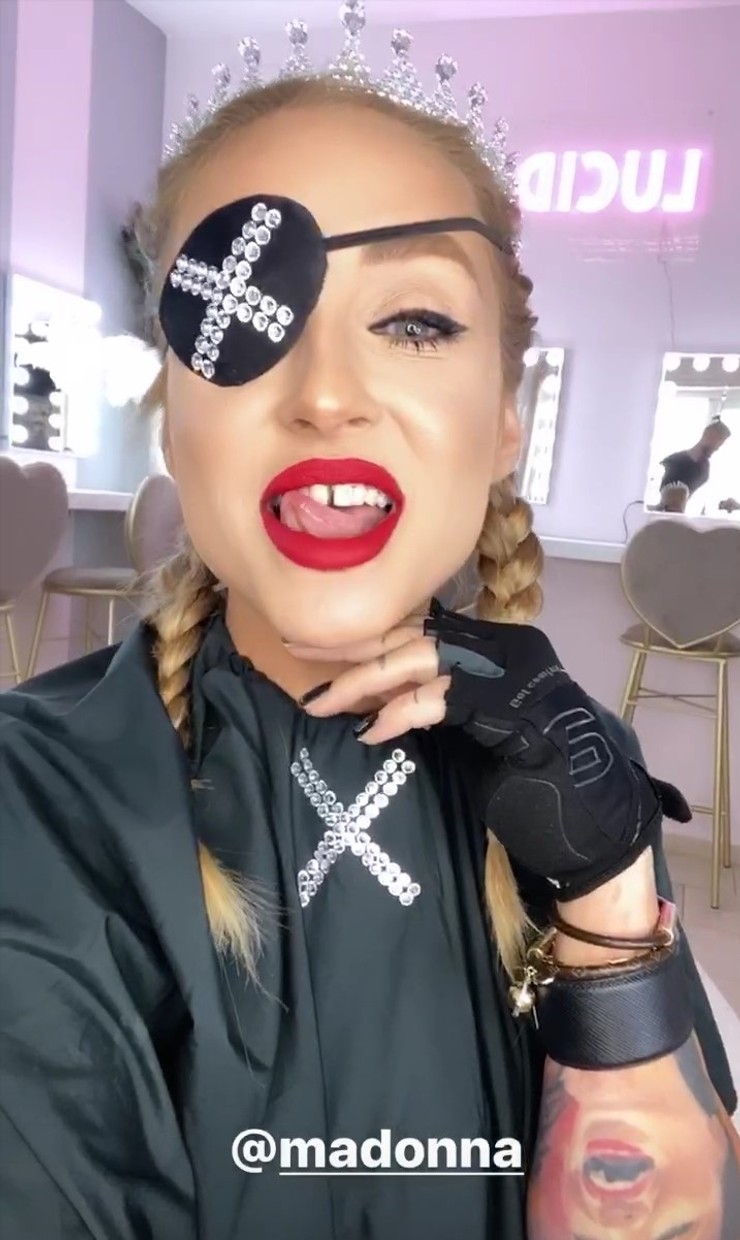 Lucid a jej mejkapová premena na Madonnu