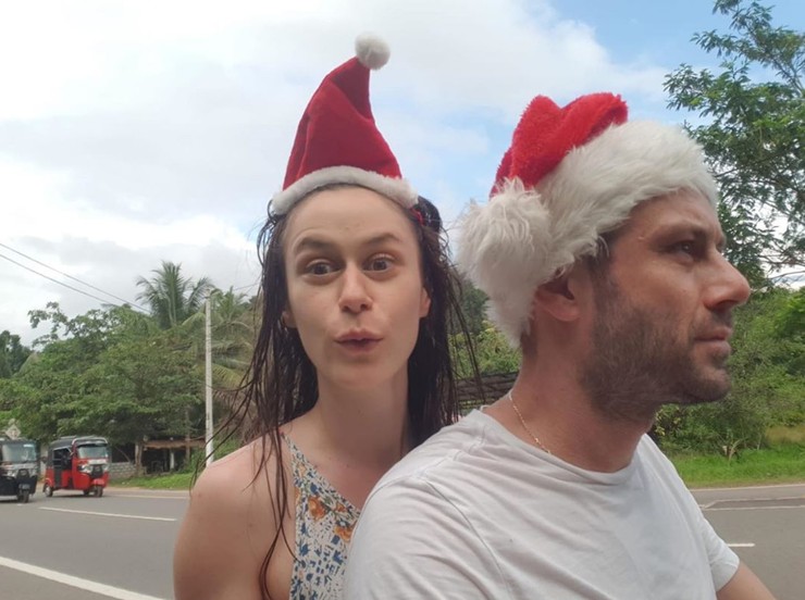 Robo Jakab s manželkou Aničkou na Srí Lanke