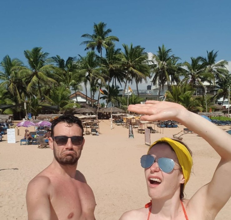 Robo Jakab s manželkou Aničkou na Srí Lanke