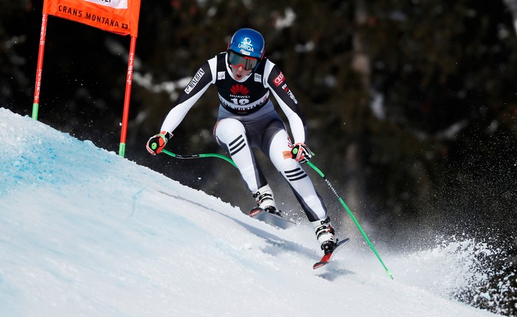 Vlhová zjazd Crans Montana