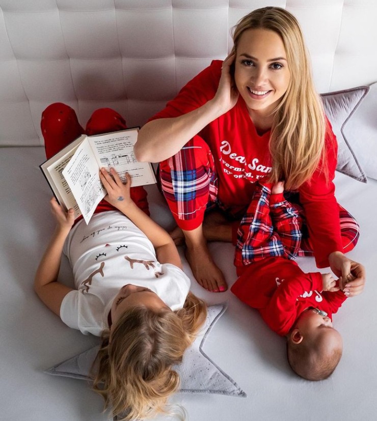 Barbora Krajčírová s dcérou Amiou a so synom Kristiánom