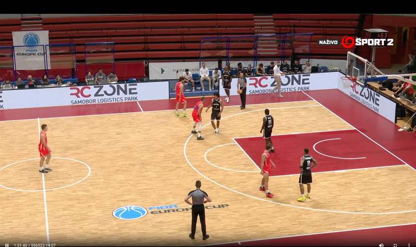 KK Samobor - BC Prievidza 83:103, odveta o týždeň takisto na JOJ ŠPORT