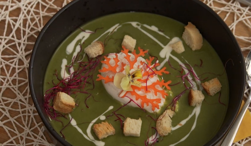 Polievka: Nájdi ma v zelenom